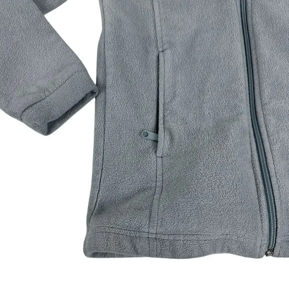 Columbia Girls Gray Fleece Full Zip size Medium 10/12